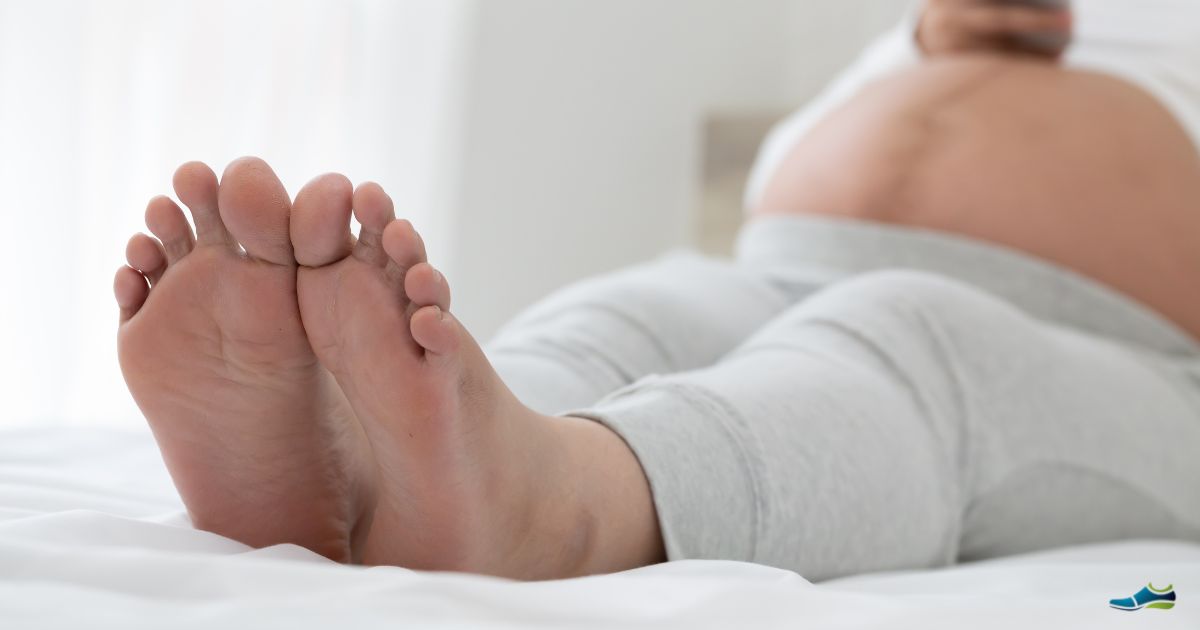 a pregnant woman with swollen feet - best shoes for pregnant women with swollen feet